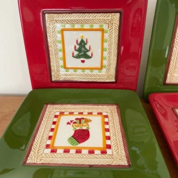 Fitz & Floyd Set of 4 Snack Plates - Picture 7 of 9